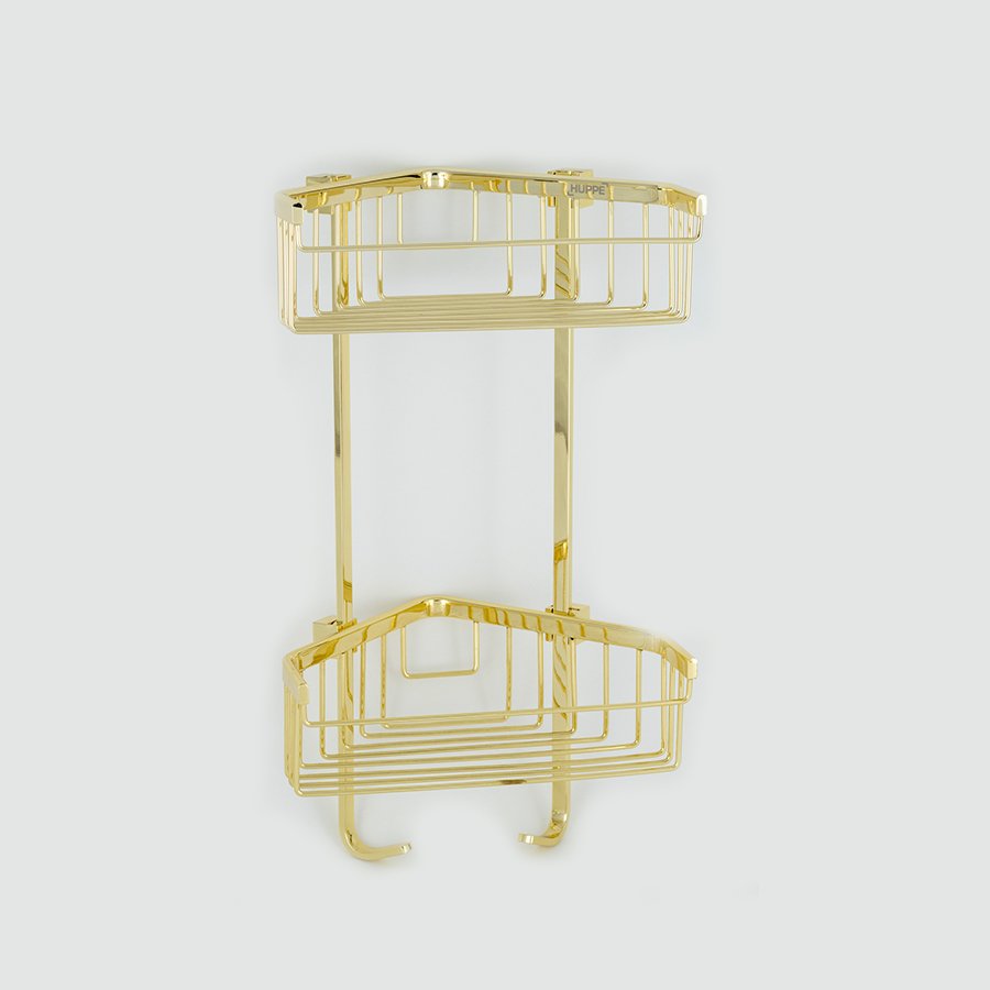 Deluxe Double Shampoo Holder - Gold